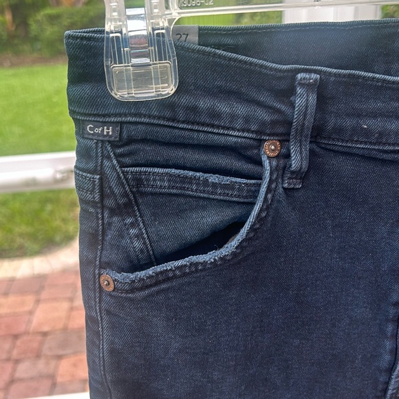 Citizens of Humanity Chrissy High-Rise Skinny Jeans Dark Blue Black Size 27 EUC - Picture 6 of 17